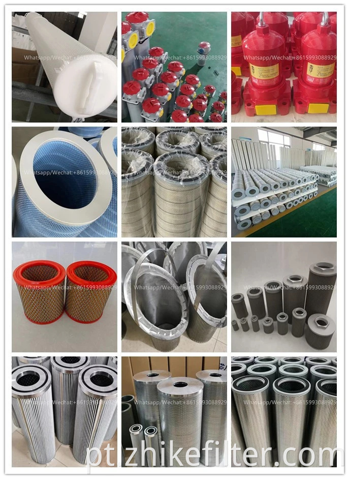 Filtros de substituição filtro de óleo hidráulico industrial filtro duplex